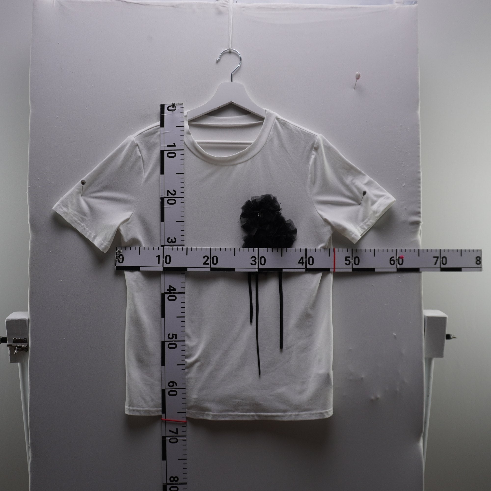 Camiseta de Manga Corta Italian Style para Mujer Usada - Blanca, S