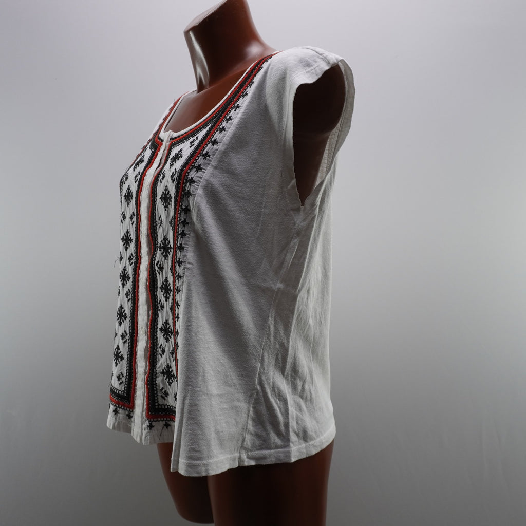 Camiseta Cortefiel para Mujer Usada - Blanca, L