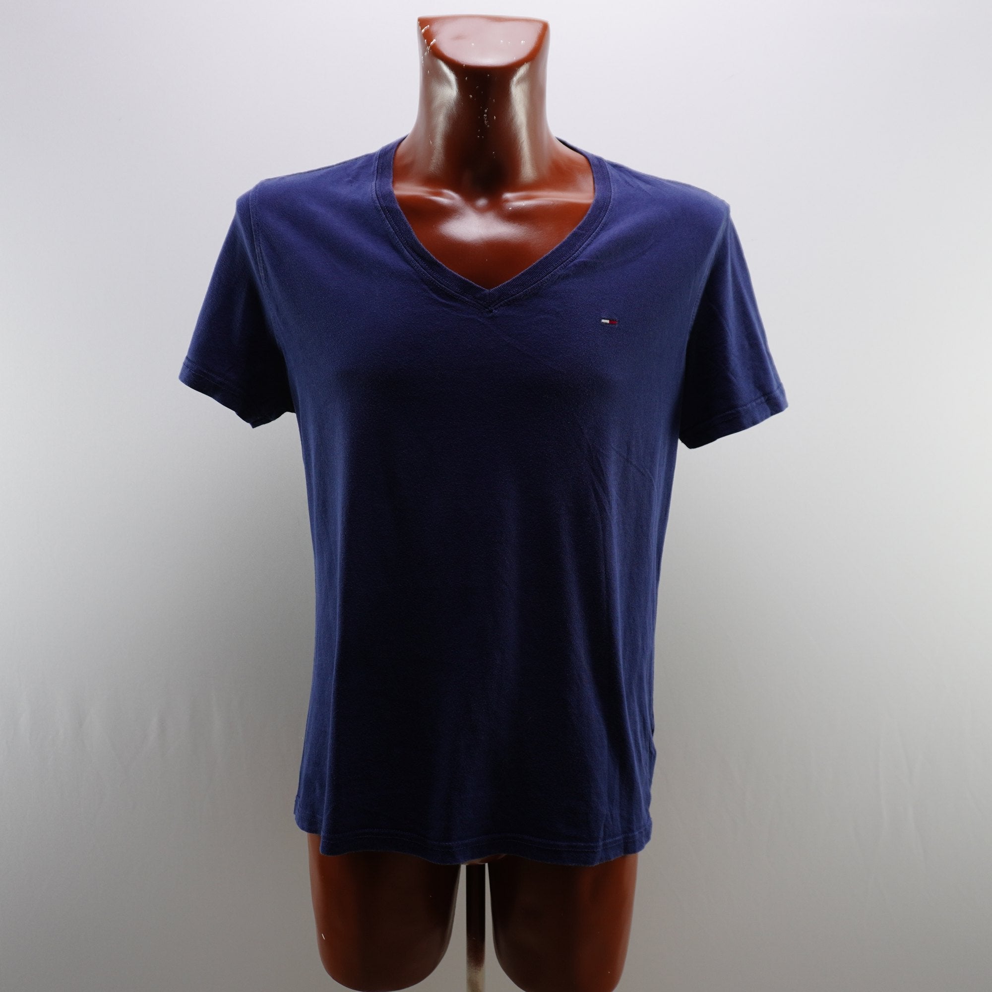 Camiseta de Manga Corta Tommy Hilfiger para Hombre Usada - Azul Marino, L
