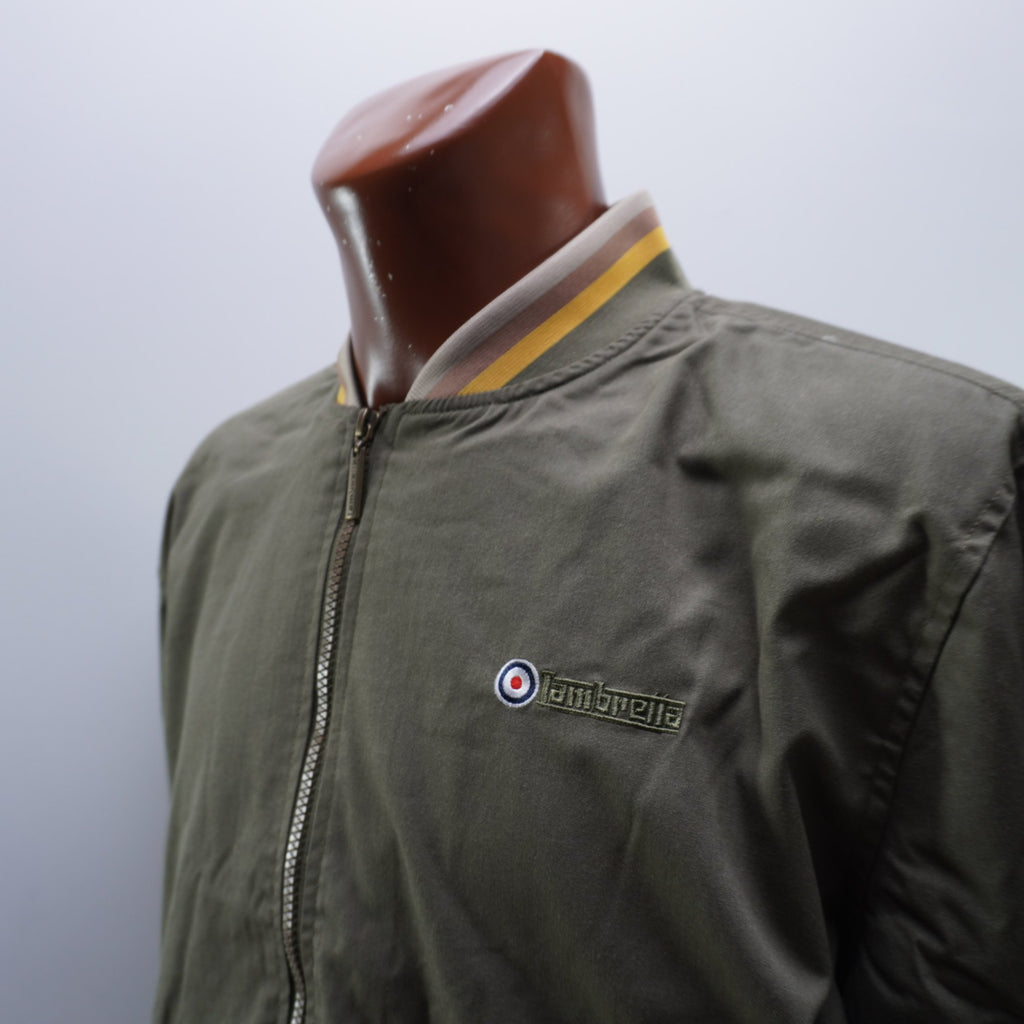 Chaqueta Bomber Lambretta para Hombre Usada - Beige, XXL