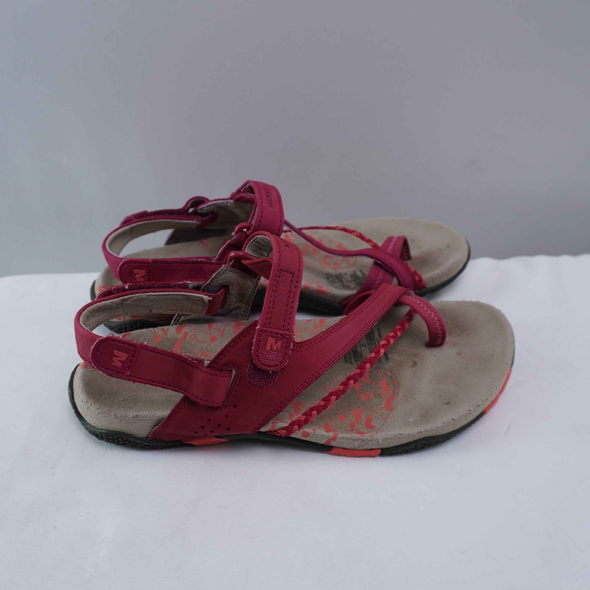 Sandalias Merrell para Mujer Usadas - Rojas, Talla 38