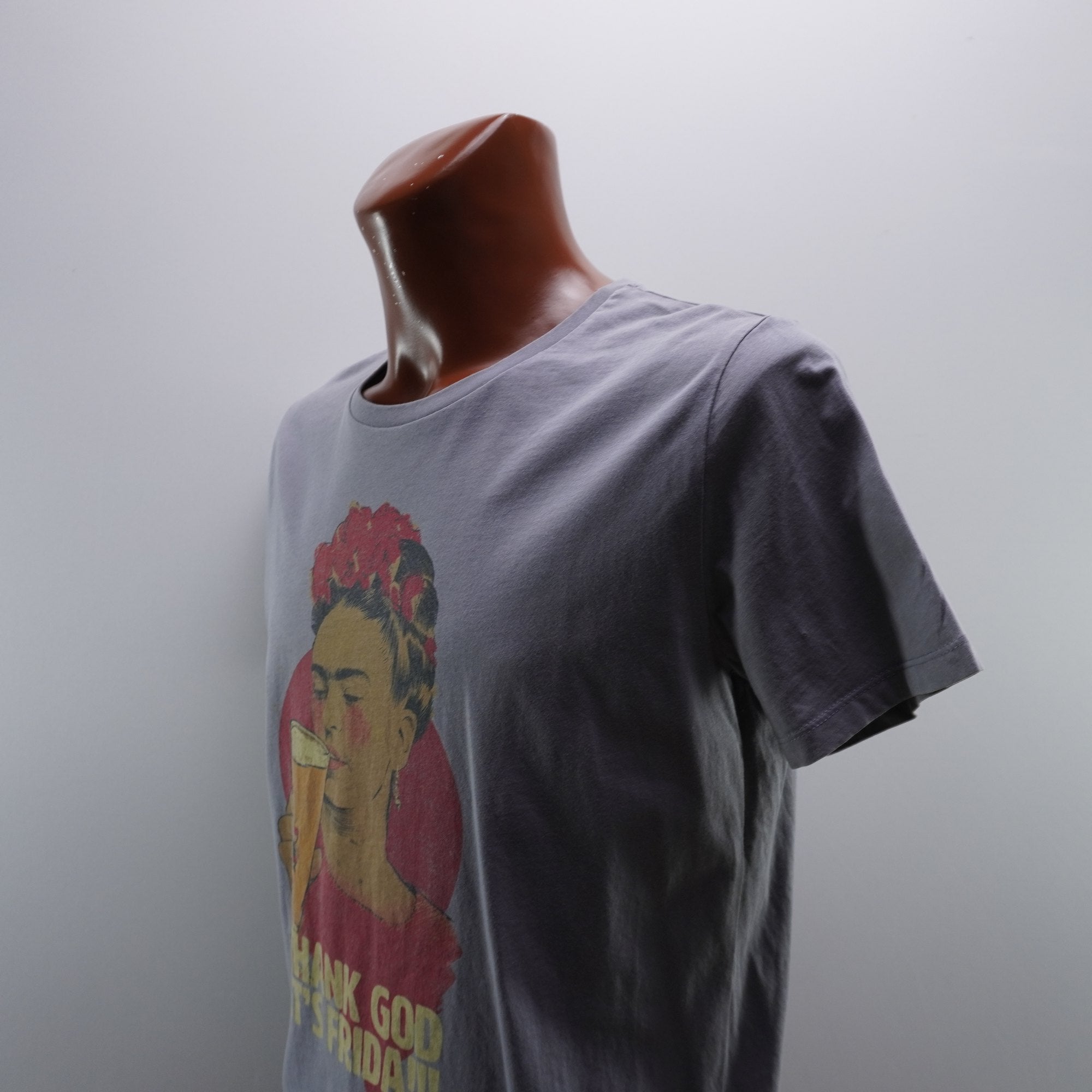 Camiseta de Manga Corta Wituka para Hombre Usada - Gris, L
