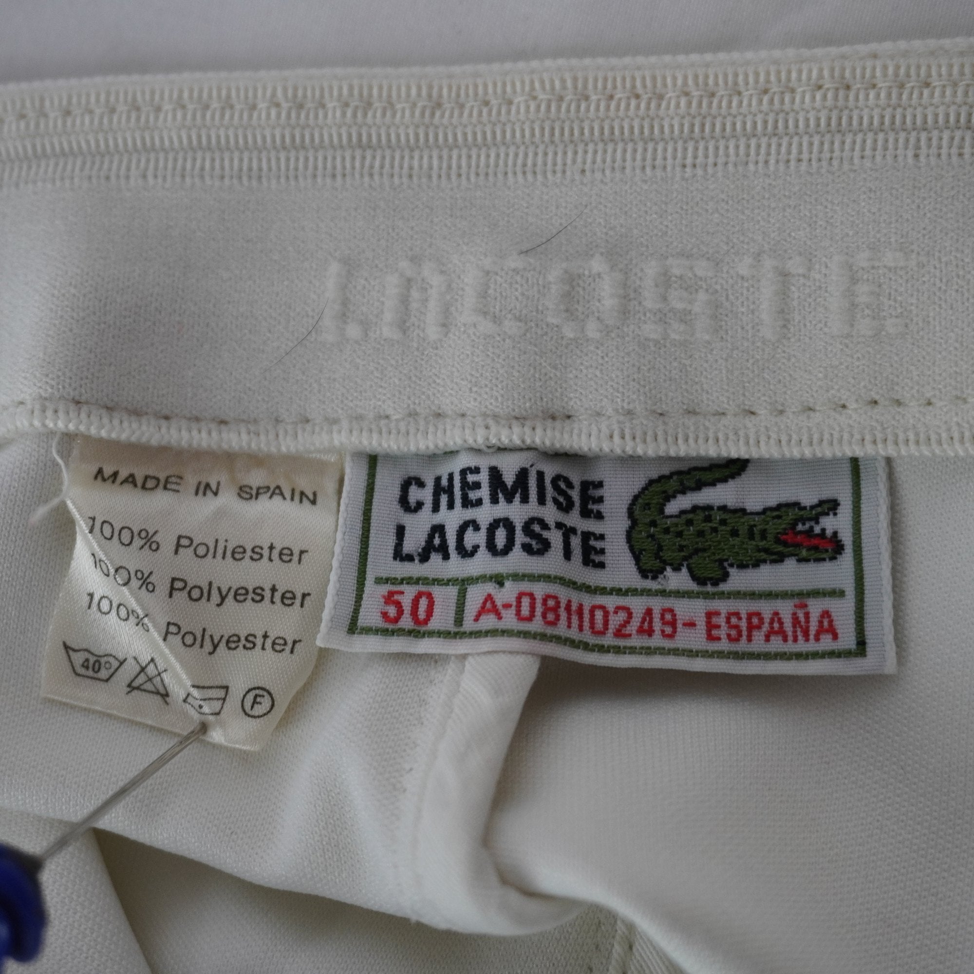Pantalones Cortos Chinos Lacoste para Mujer Usados - Blanco, L