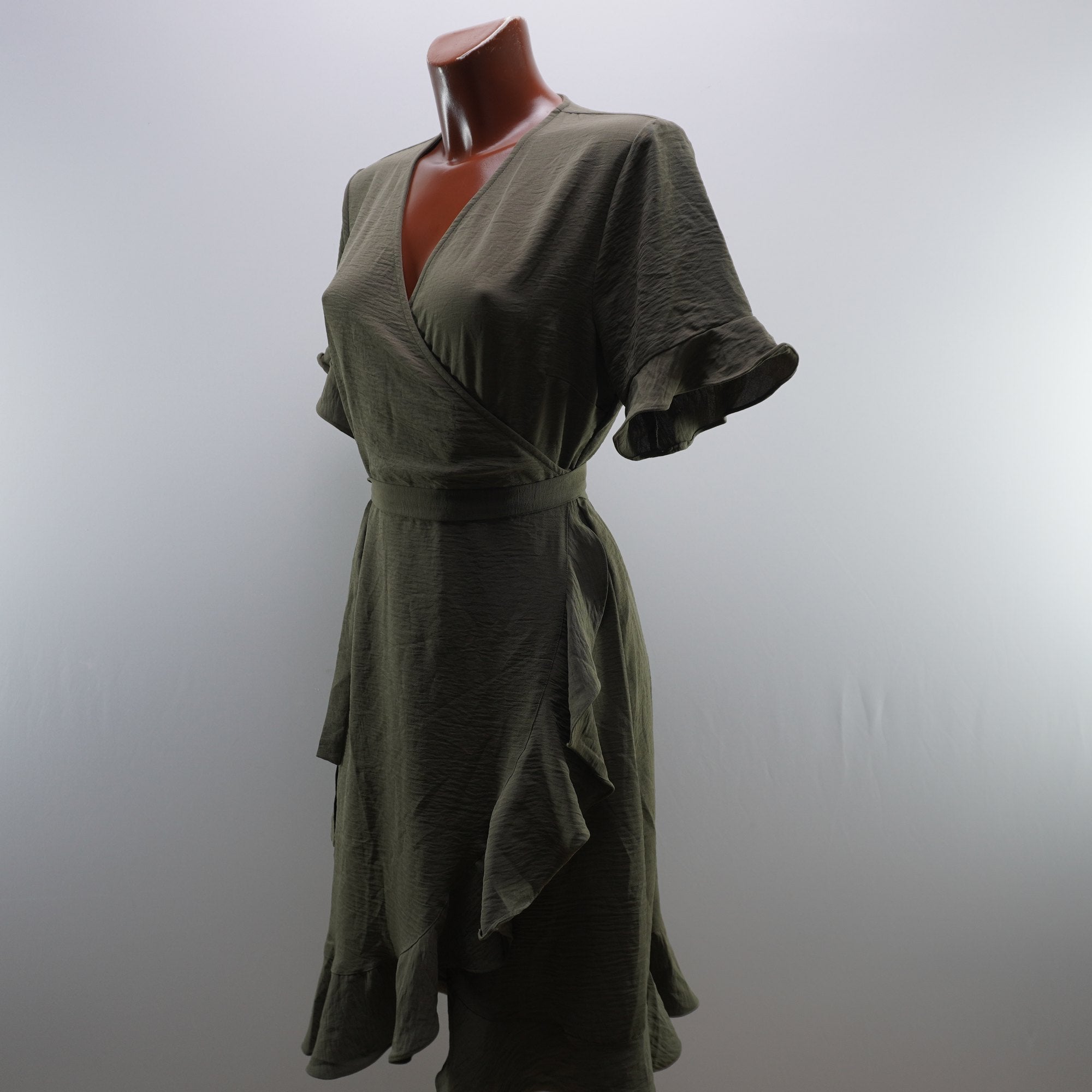 Vestido Verde de Algodón para Mujer Usado - Talla L
