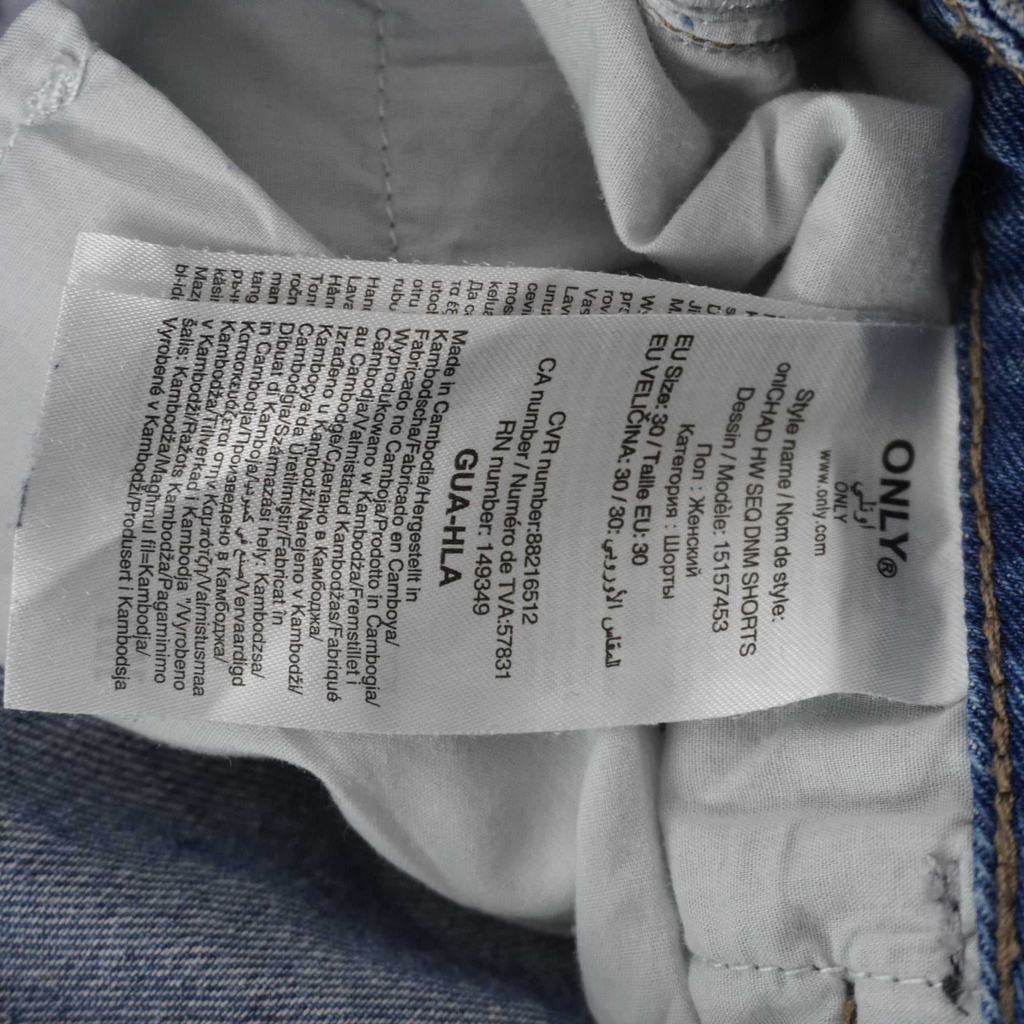 Pantalones Cortos Vaqueros Only para Mujer Usados - Azul, M