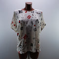 Camiseta de Manga Corta Escada para Mujer Usada - Blanco, L