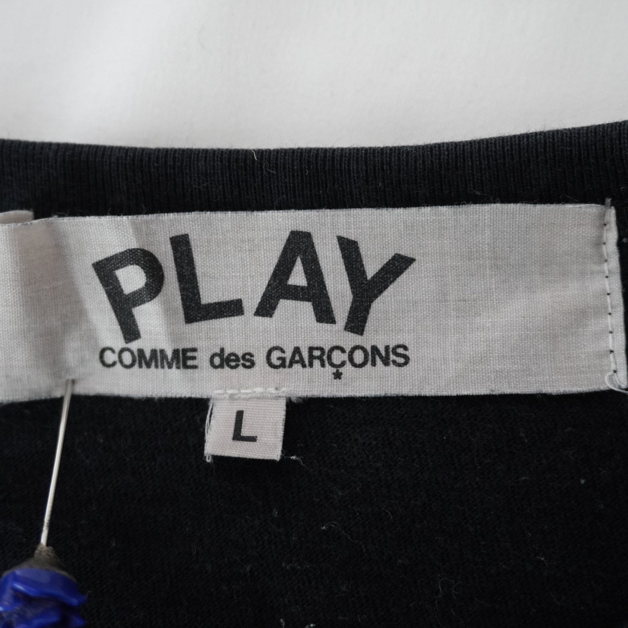 Camiseta de Manga Corta Comme des Garcons para Mujer - Negra, L (Usada en Muy Buen Estado)