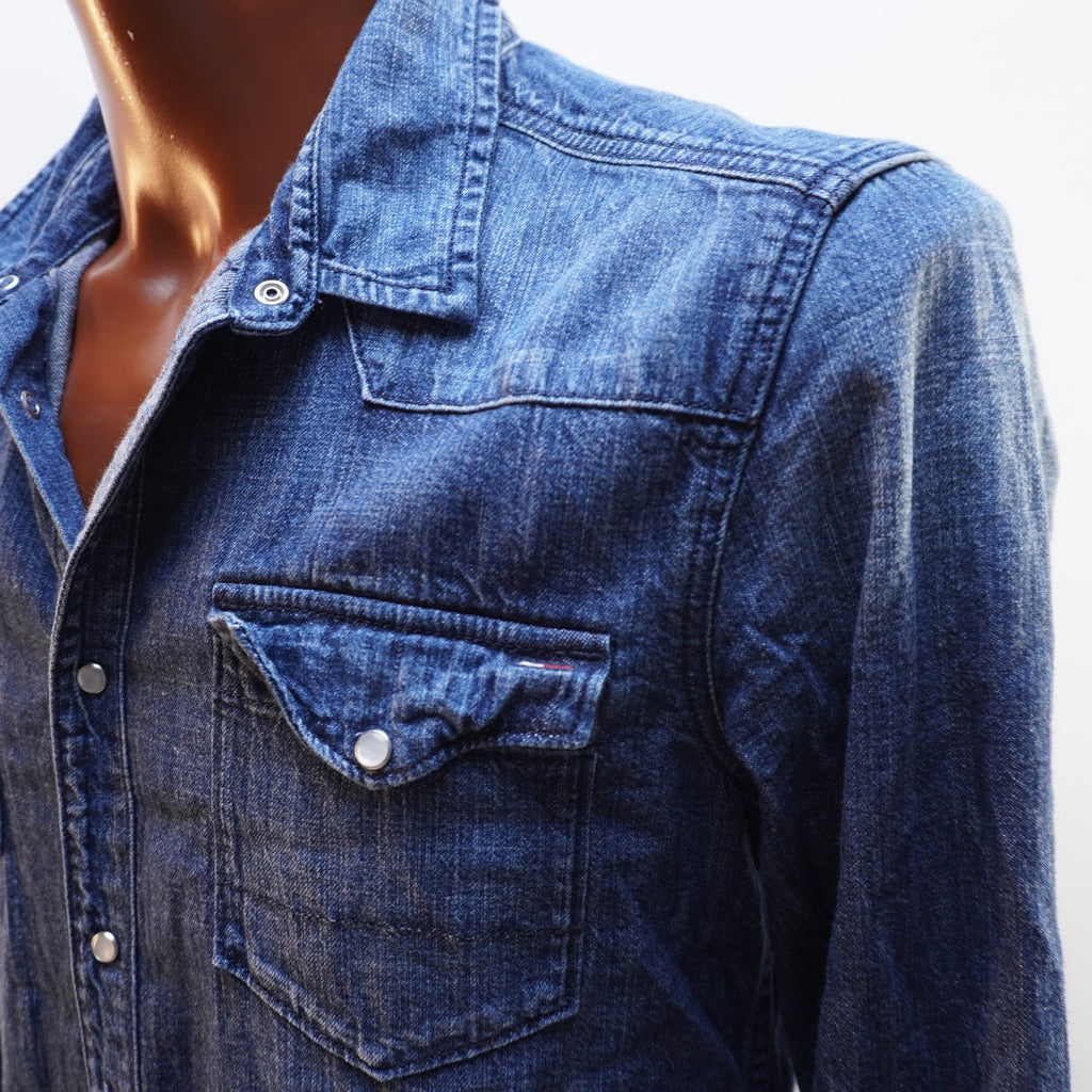 Camisa Henley Tommy Hilfiger para Hombre Usada - Azul, M