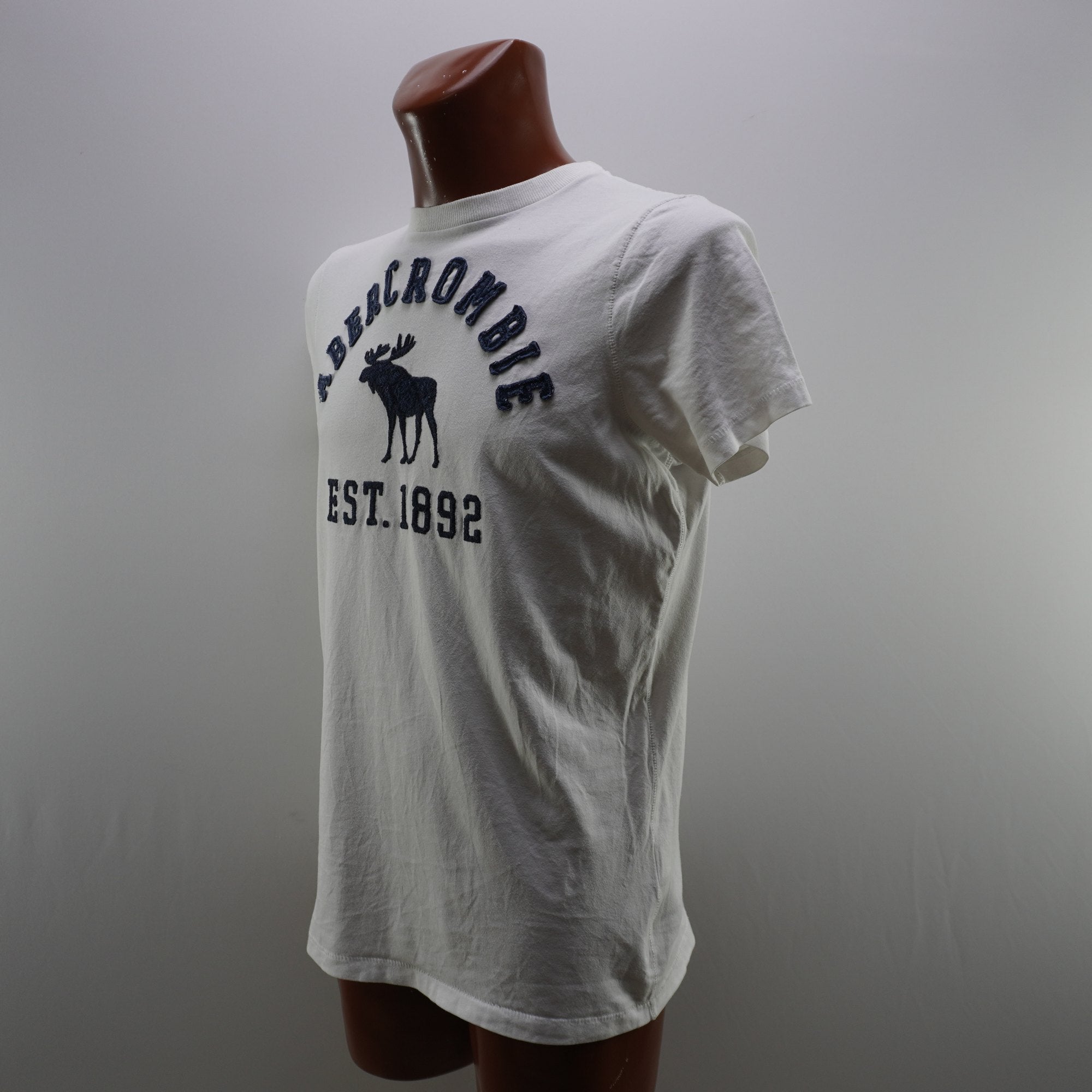 Camiseta Abercrombie & Fitch para Hombre - Blanca, L (Usada en Muy Buen Estado)