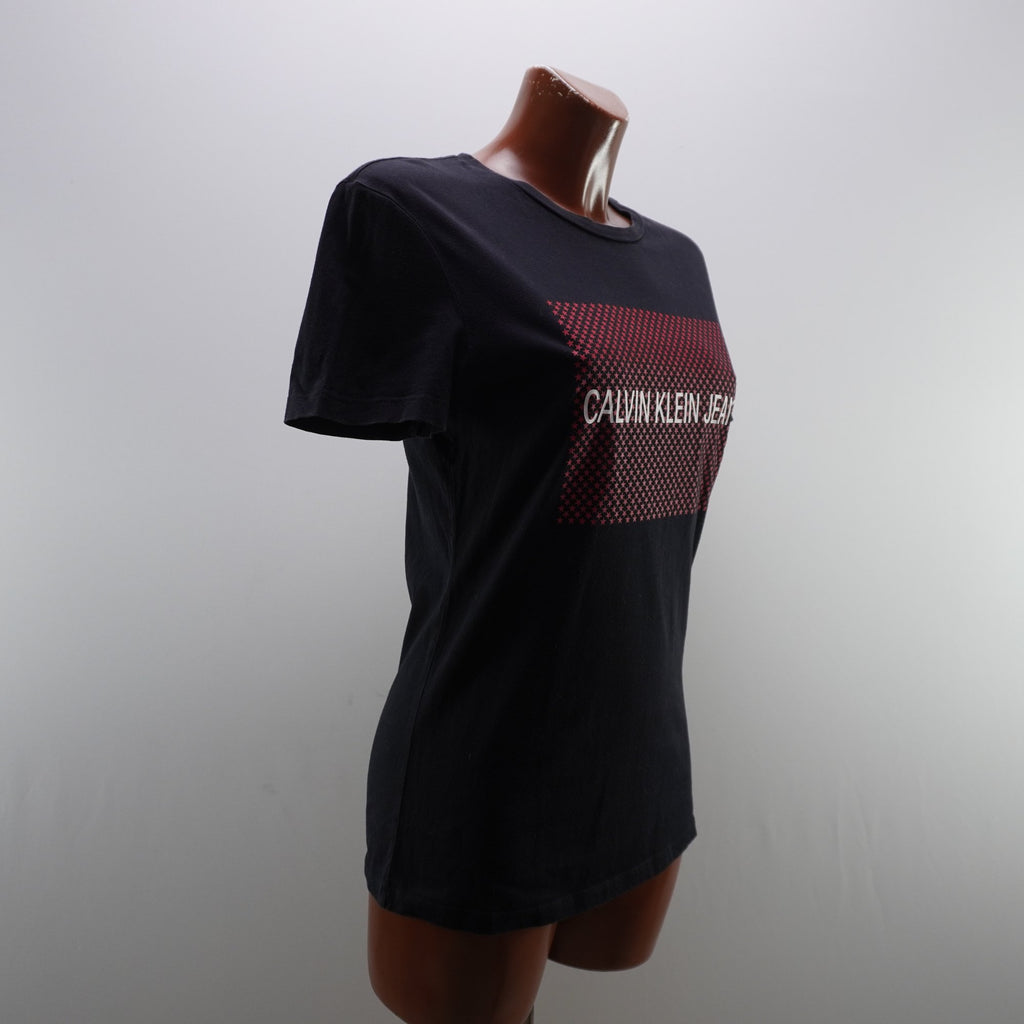Camiseta de Manga Corta Calvin Klein para Mujer Usada - Negro, L
