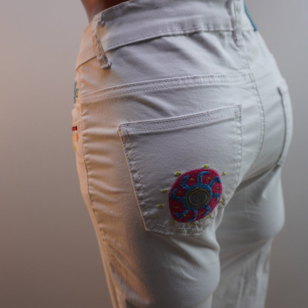 Vaqueros Rosalita Mc Gee para Mujer Usados - Blanco, XS