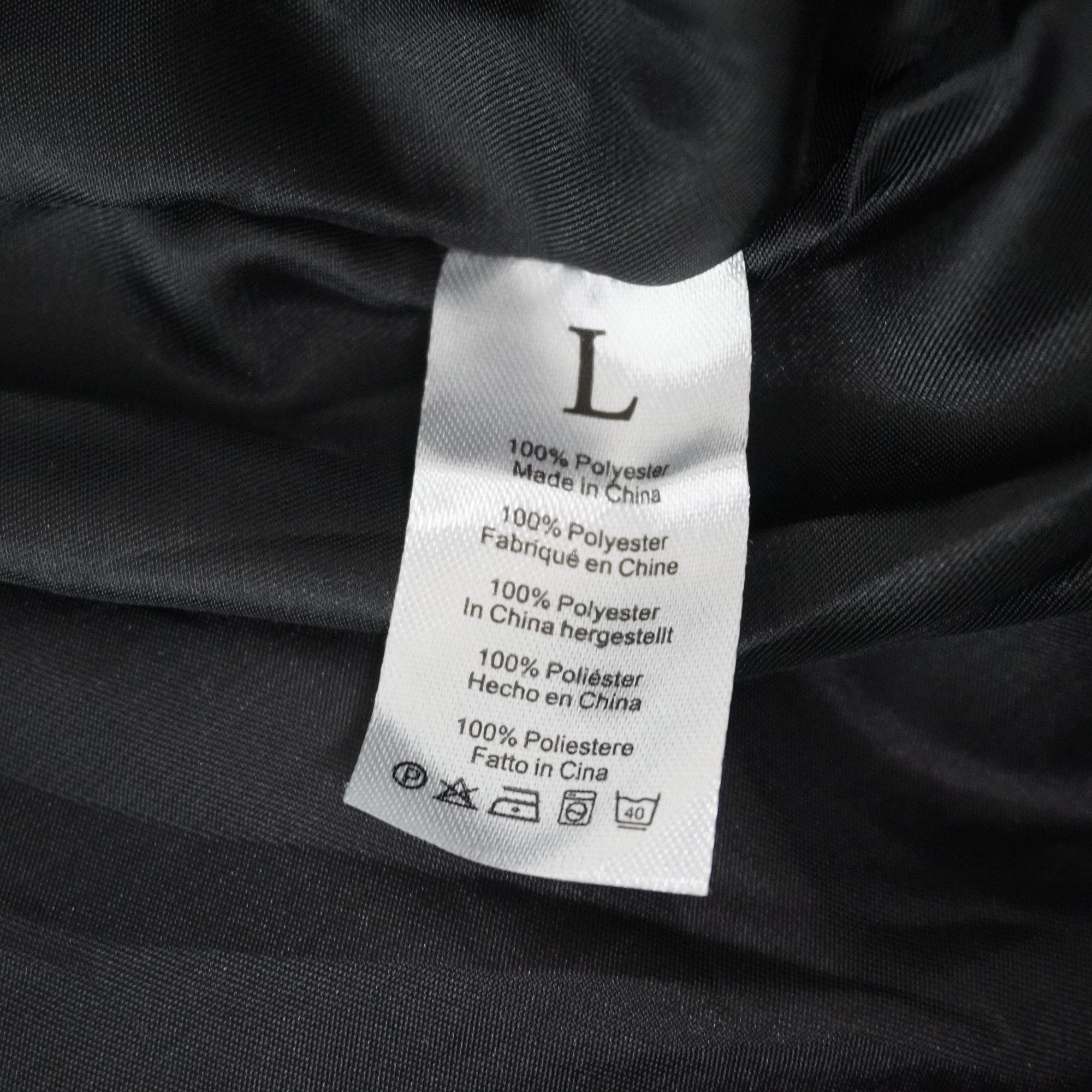 Parka Italian Style para Mujer Nueva con Etiquetas - Negra, L