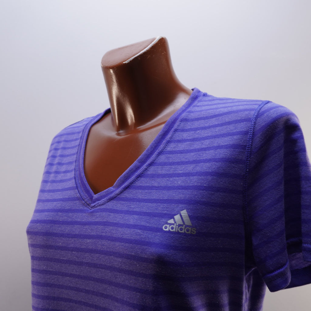 Camiseta de Manga Corta Adidas para Mujer Usada - Púrpura, L