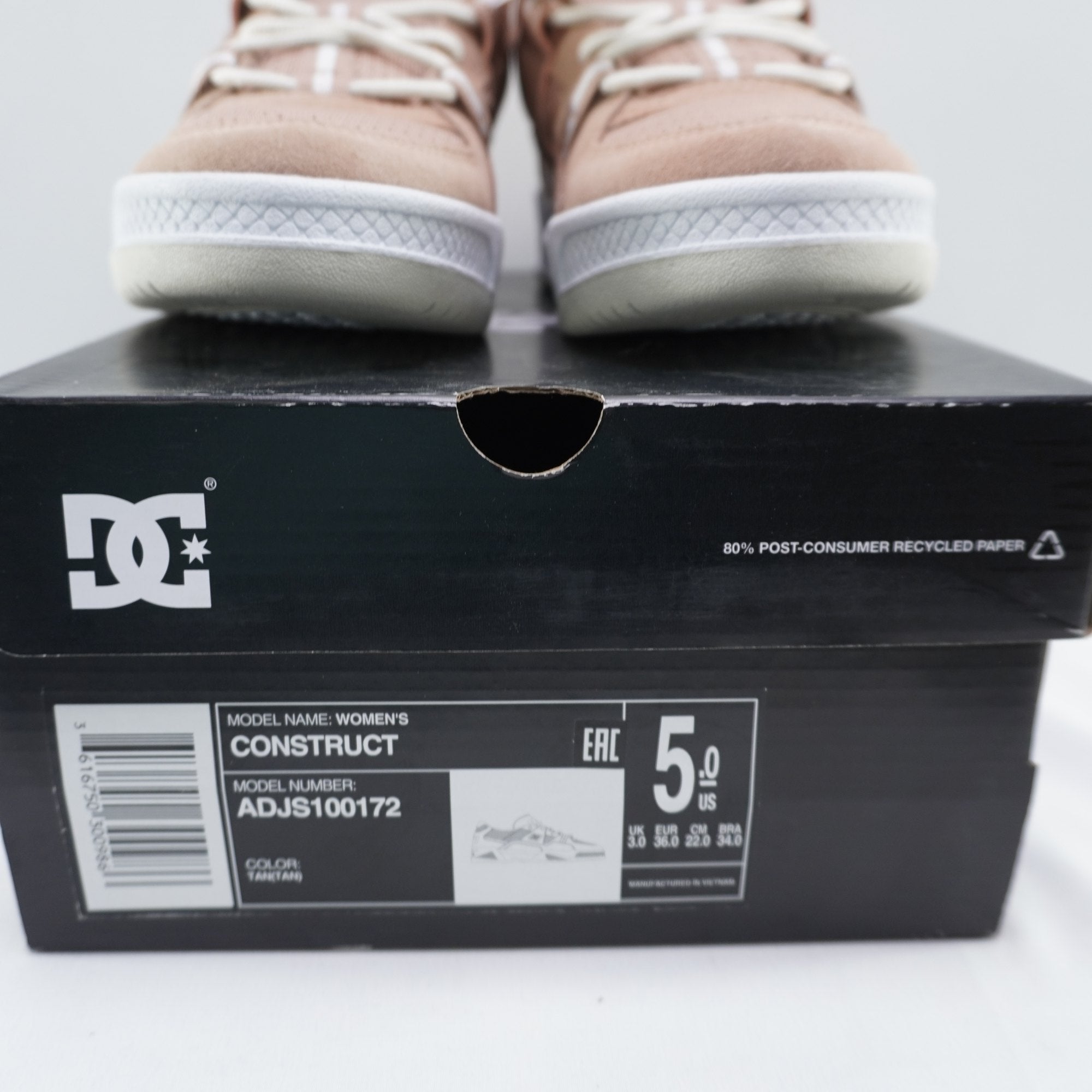 Zapatillas DC Shoes para Mujer Usadas - Beige, Talla 36