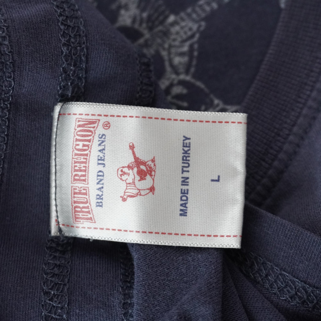 Camiseta de Manga Corta True Religión para Hombre Usada - Azul, L