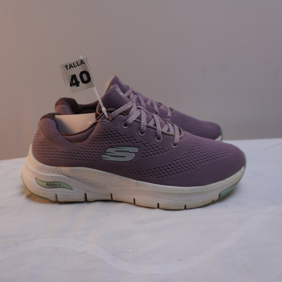 Zapatillas Skechers para Mujer Usadas - Rosa, 40