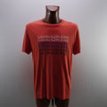 Camiseta de Manga Corta Calvin Klein para Hombre - Naranja, L, Usada en Muy Buen Estado