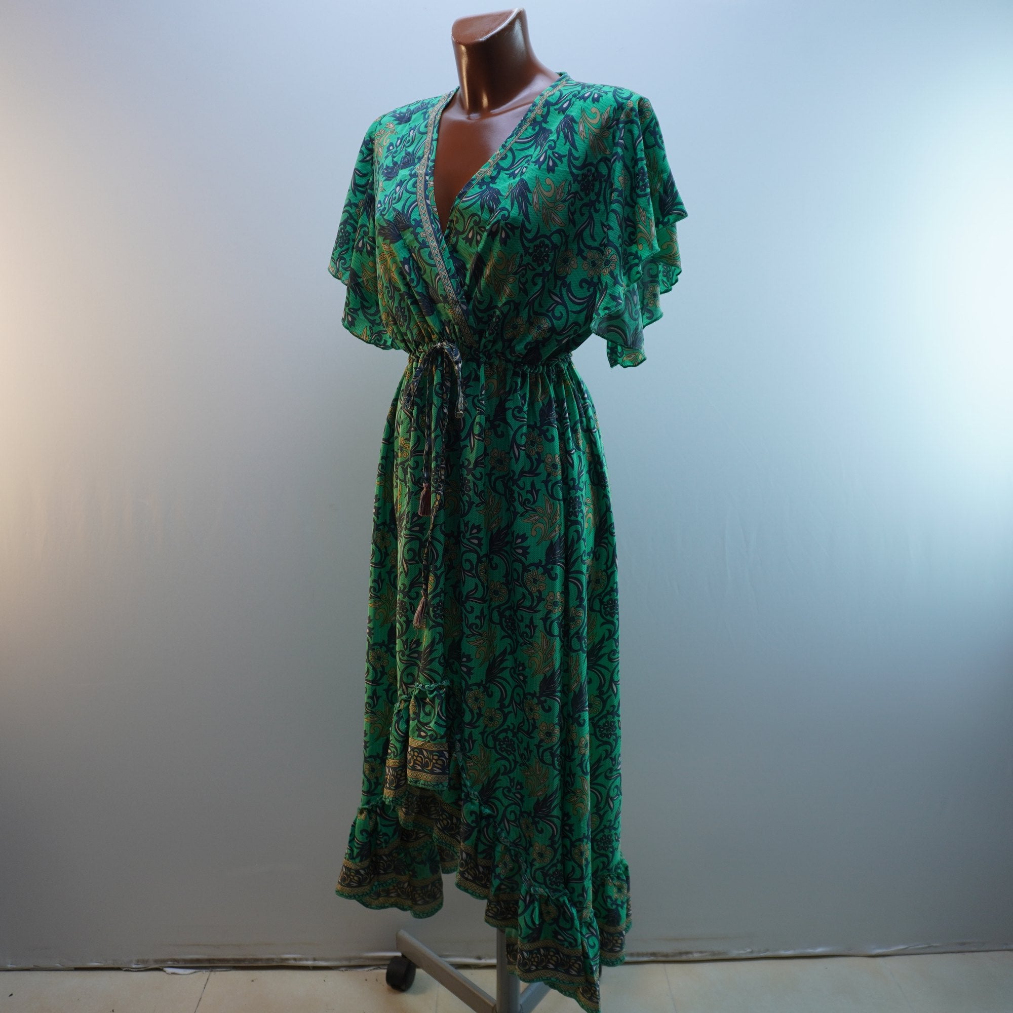 Vestido Corte Hinde para Mujer Usado - Verde, XL