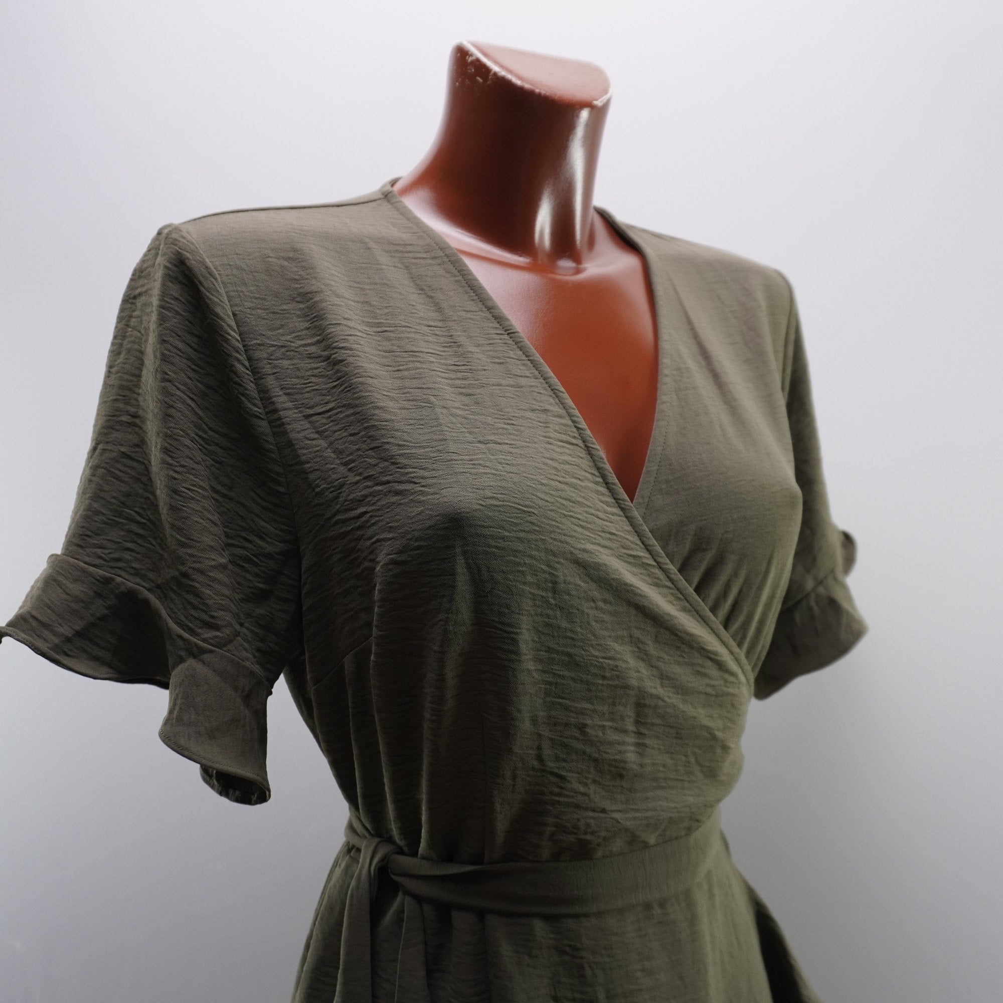 Vestido Verde de Algodón para Mujer Usado - Talla L