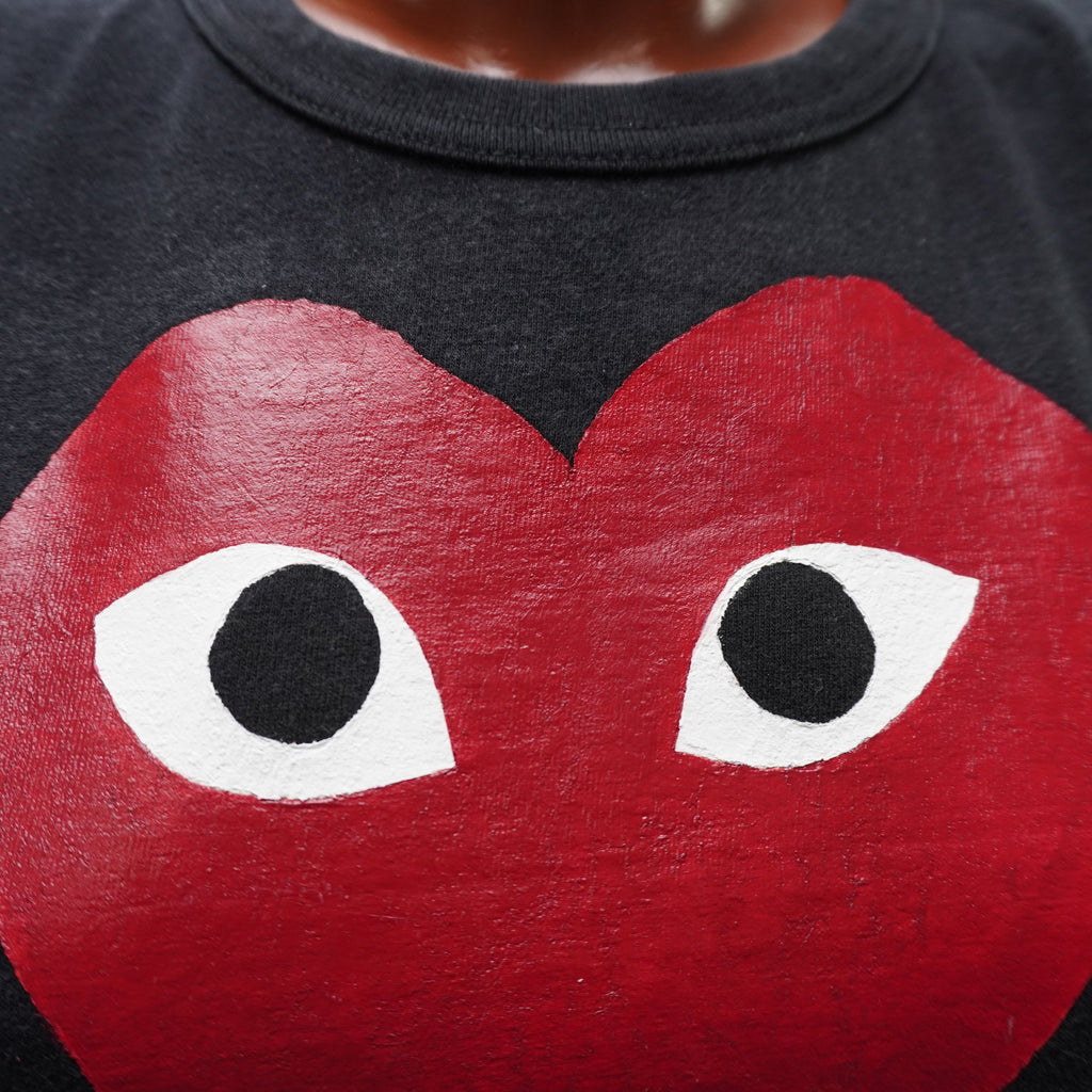 Camiseta de Manga Corta Comme des Garcons para Mujer - Negra, L (Usada en Muy Buen Estado)