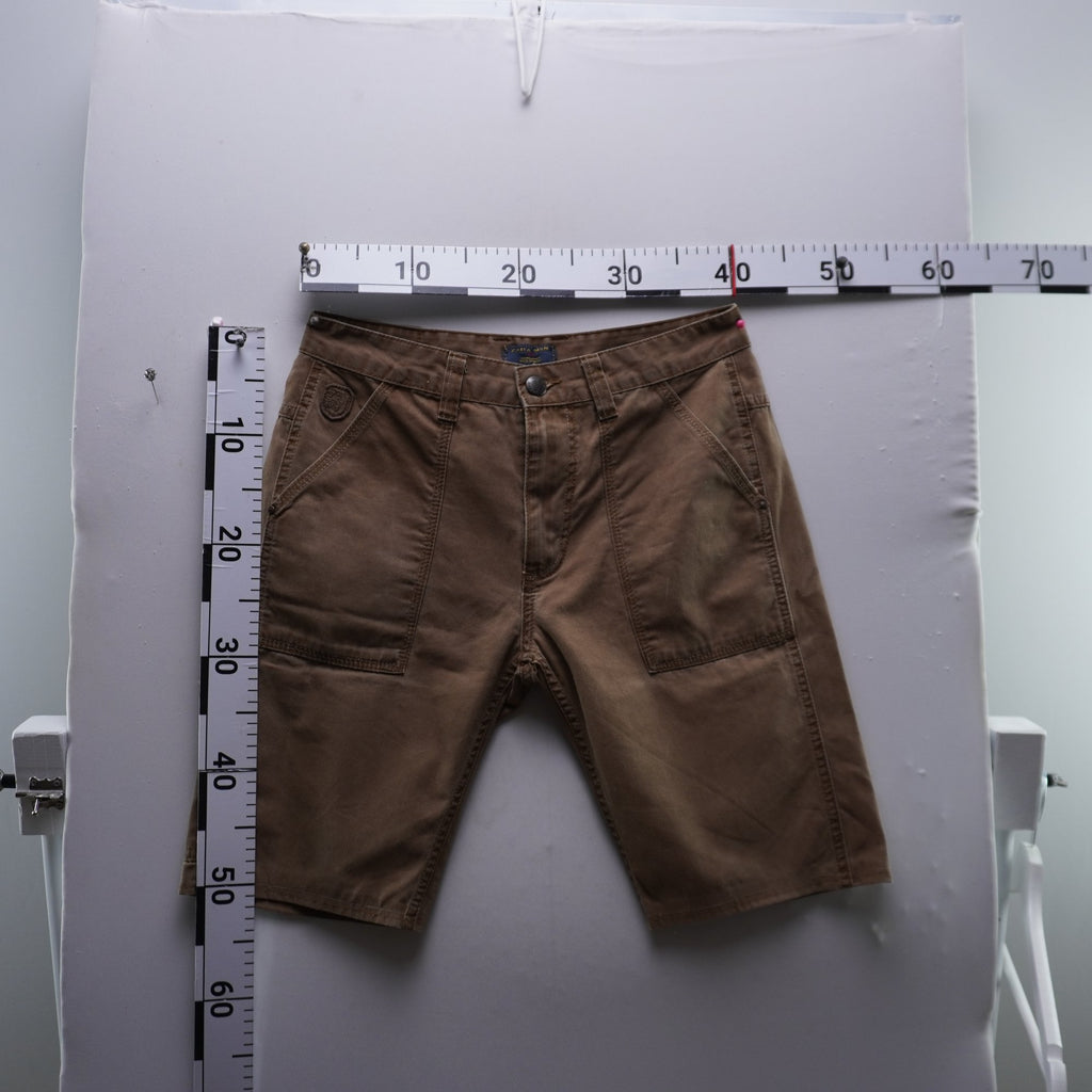 Pantalones Cortos Vaqueros Zara para Hombre Usados - Marrón, S