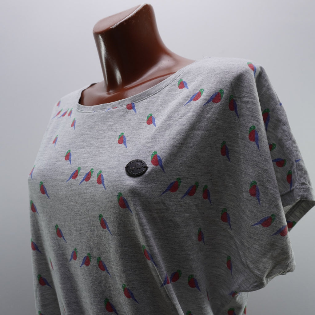 Camiseta de Manga Corta Naketano para Mujer Usada - Gris, XL