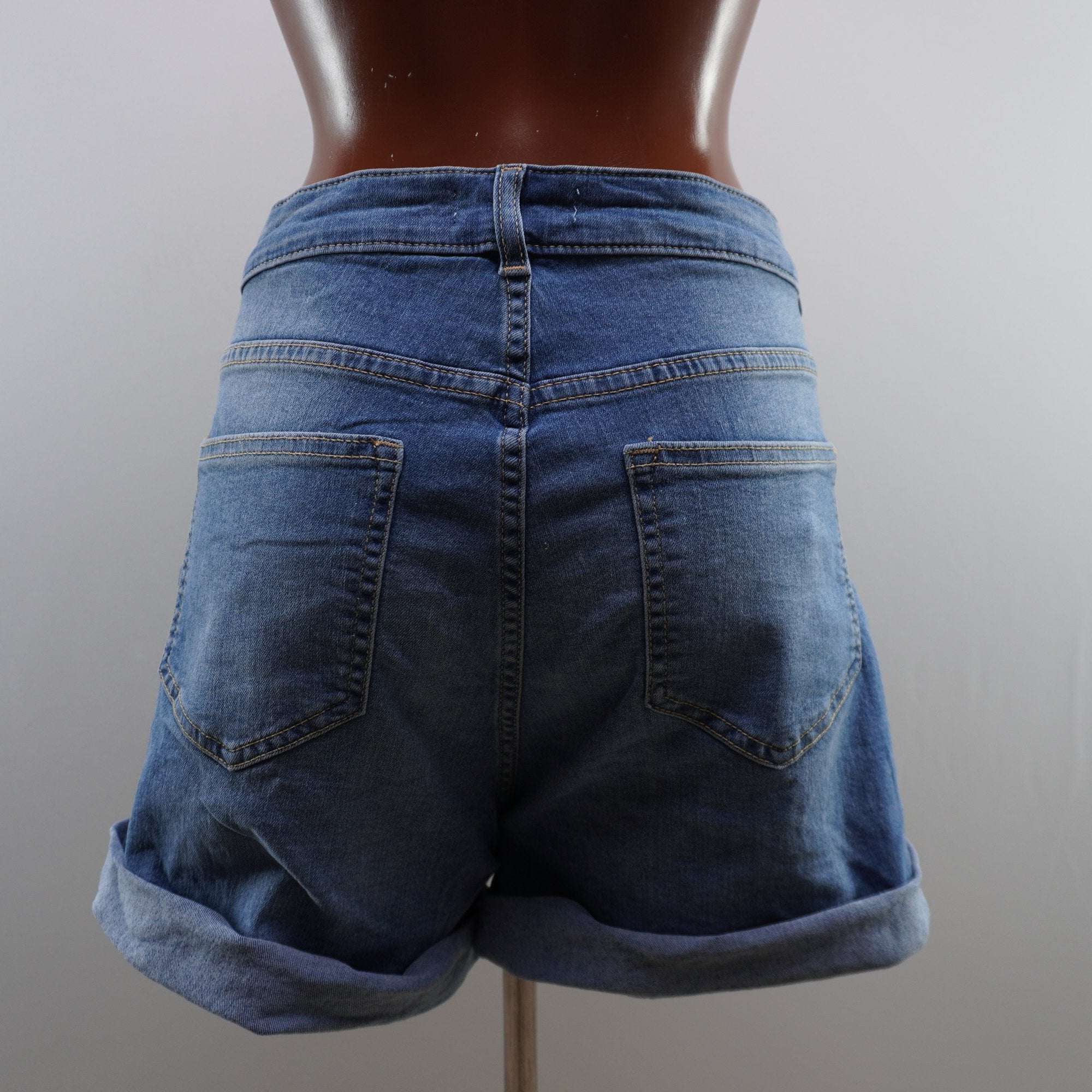 Pantalones Cortos Vaqueros H&M para Mujer Usados - Azul, XXL
