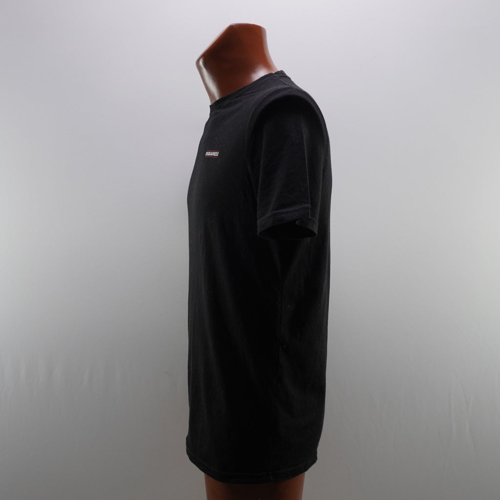 Camiseta de Manga Corta Dsquared2 para Hombre Usada - Negro, M
