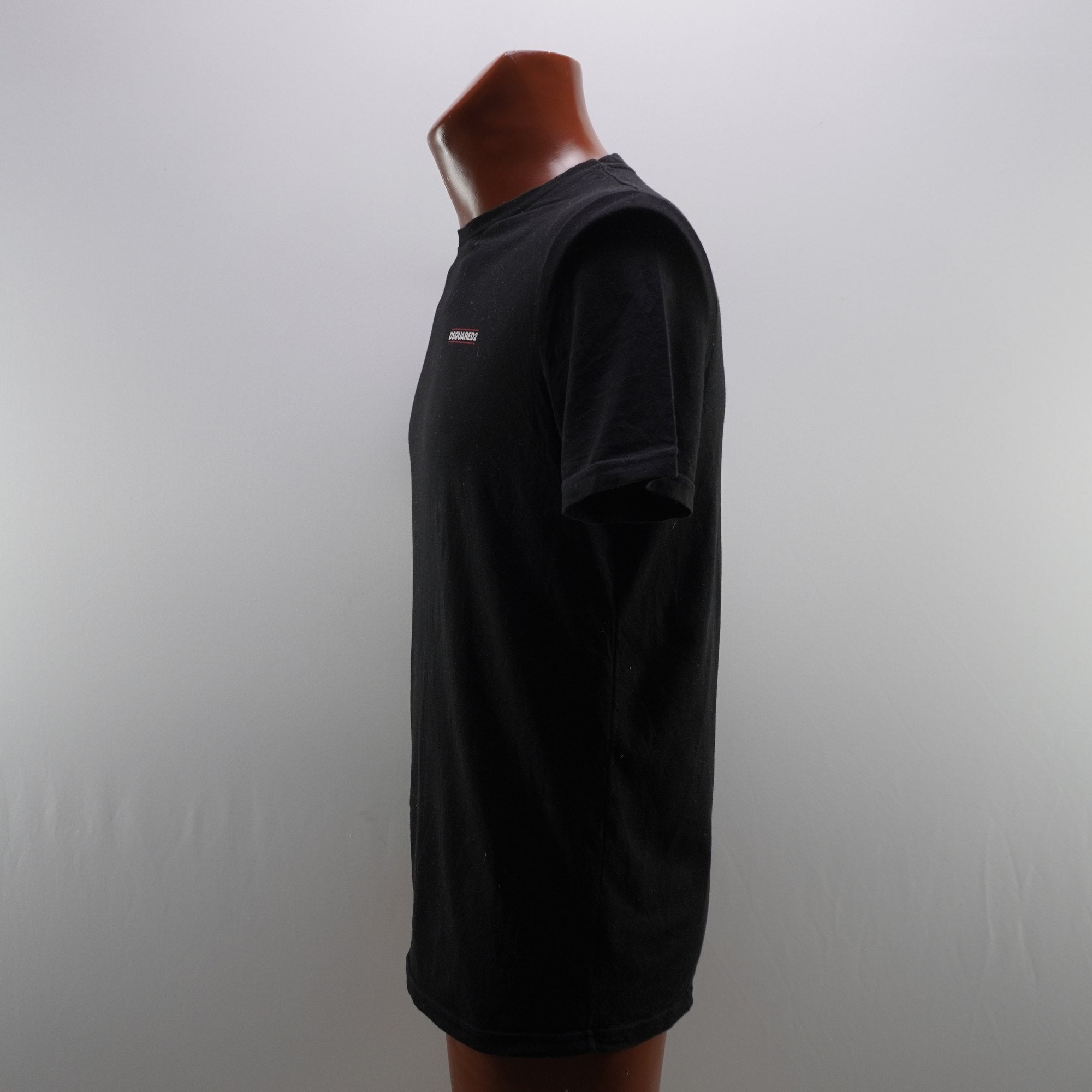 Camiseta de Manga Corta Dsquared2 para Hombre Usada - Negro, M