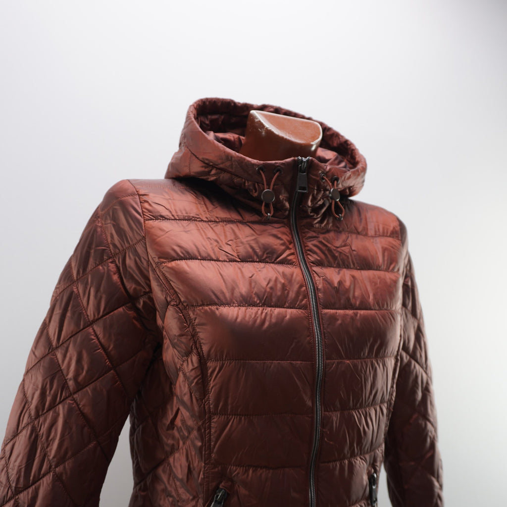 Chaqueta Acolchada Punto Roma para Mujer Usada - Marrón, S