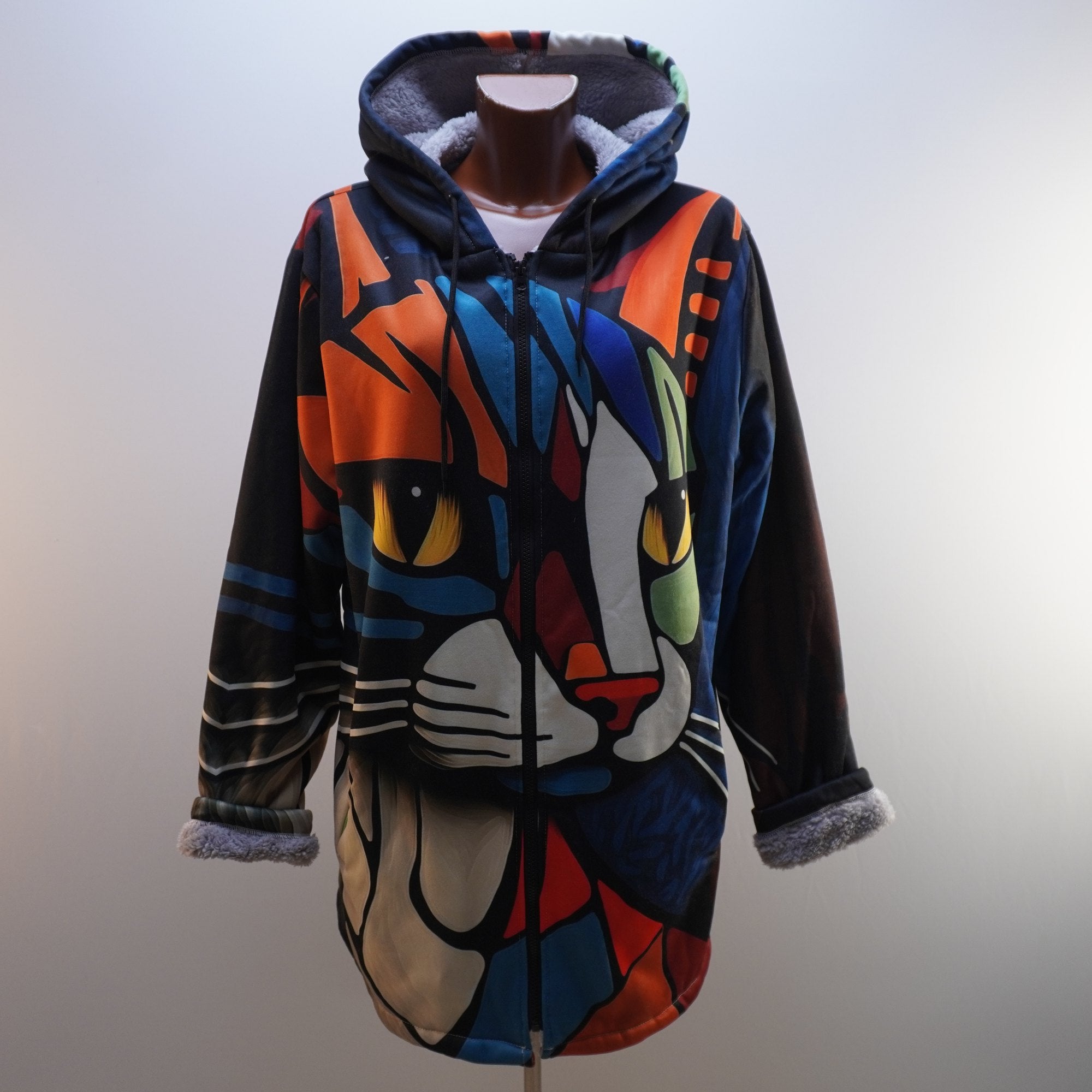 Parka Italian Style para Mujer Usada - Multicolor, XXL