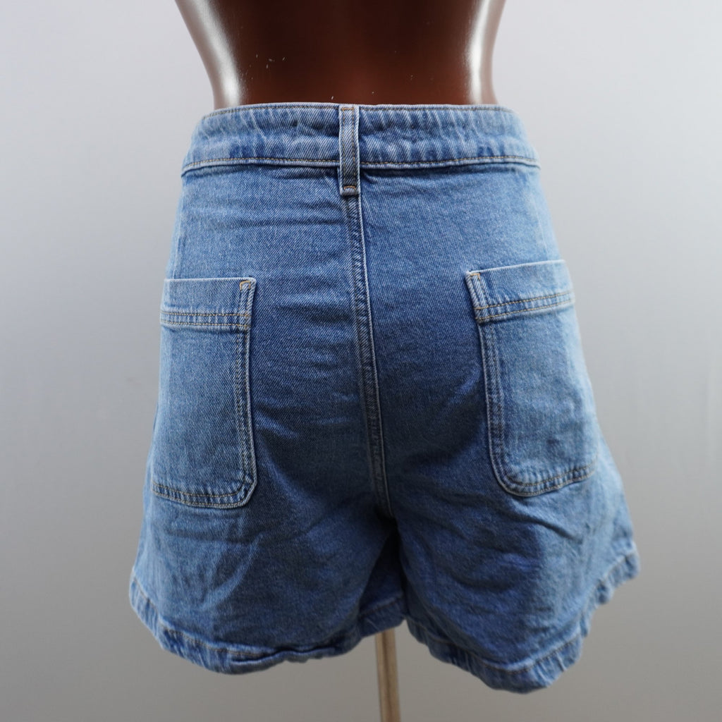 Pantalones Cortos Vaqueros MNG para Mujer Usados - Azul, XXL