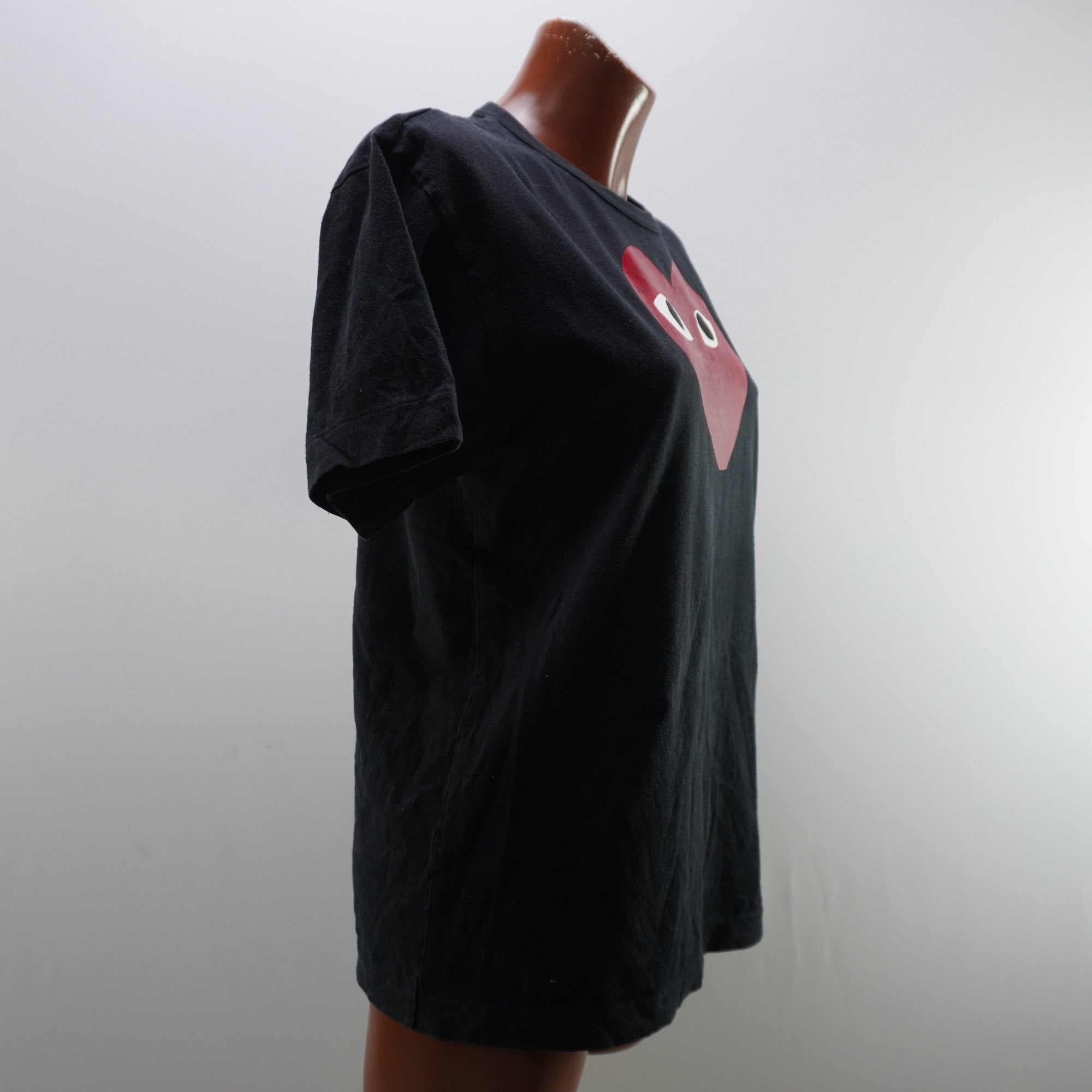 Camiseta de Manga Corta Comme des Garcons para Mujer - Negra, L (Usada en Muy Buen Estado)