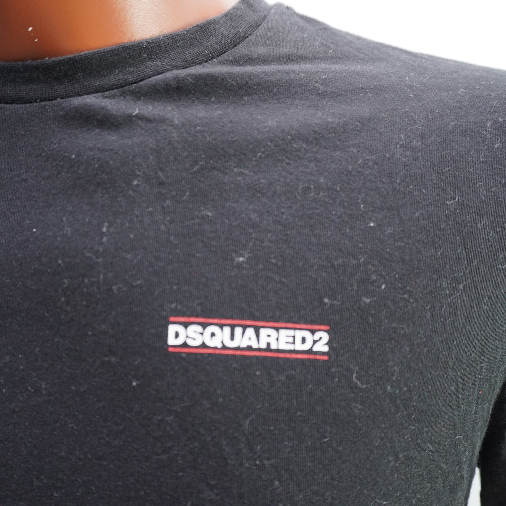 Camiseta de Manga Corta Dsquared2 para Hombre Usada - Negro, M