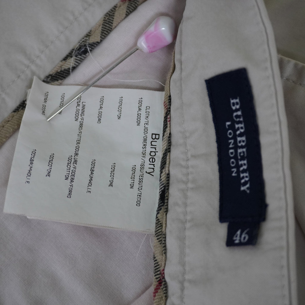 Pantalones Cortos Chinos Burberry para Hombre Usados - Beige, L