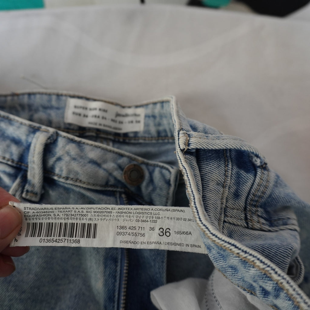 Pantalones Cortos Vaqueros Stradivarius para Mujer Usados - Azul, S
