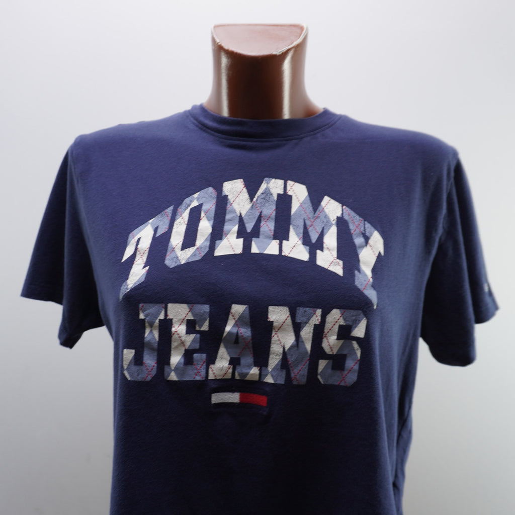 Camiseta de Manga Corta Tommy Hilfiger para Mujer Usada - Azul Marino, M