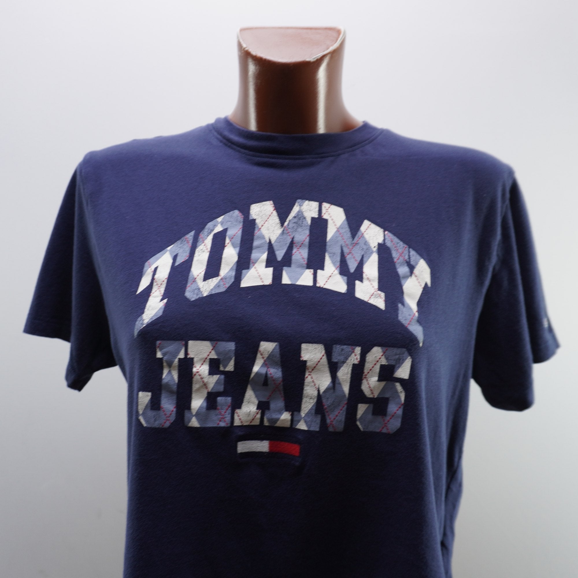 Camiseta de Manga Corta Tommy Hilfiger para Mujer Usada - Azul Marino, M