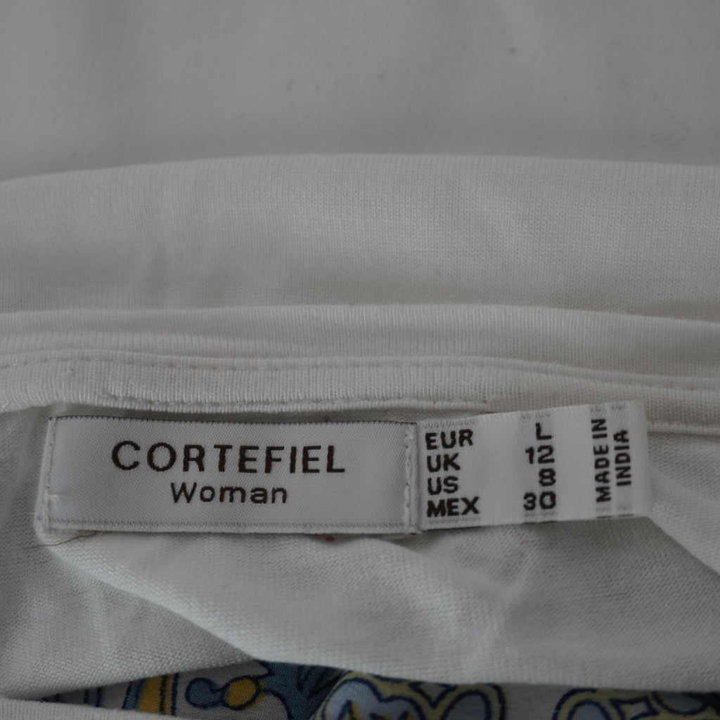 Camiseta Cortefiel para Mujer Usada - Blanco, L