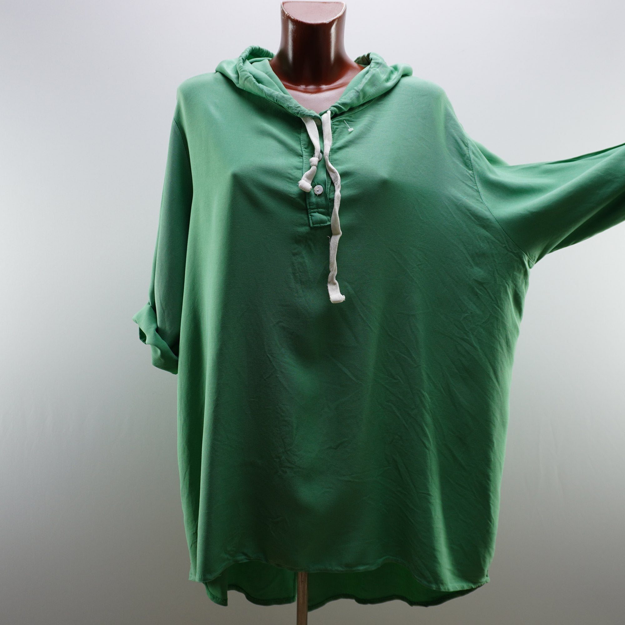 Camiseta de Manga Corta Italian Style para Mujer Usada - XXL, Algodón