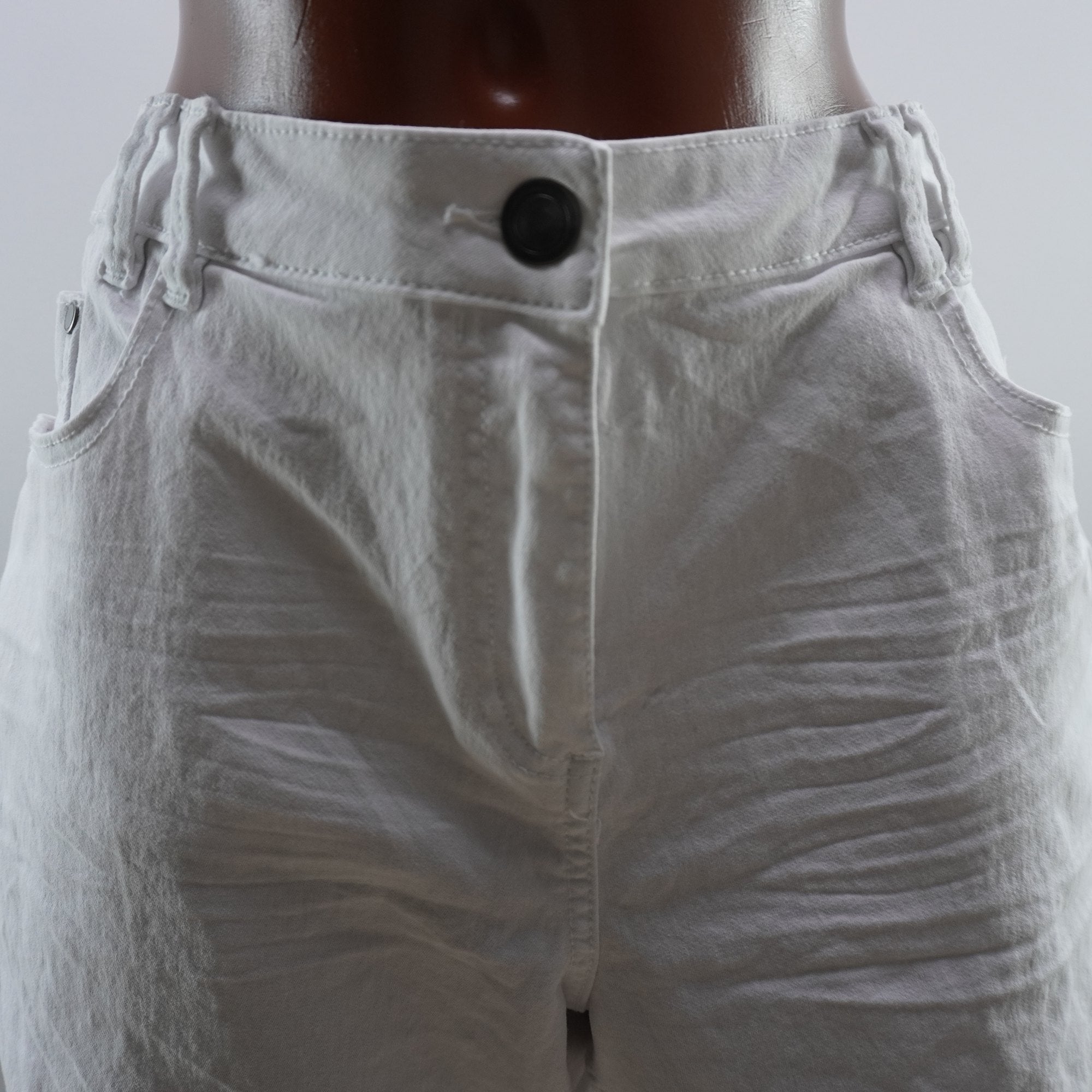 Pantalones Cortos Vaqueros Gina para Mujer Usados - Blanco, XXL