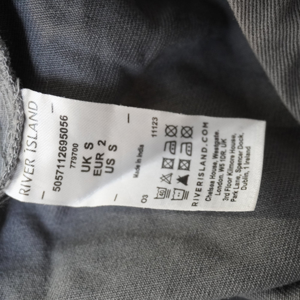Sobretodo River Island para Mujer Usado - Gris, S
