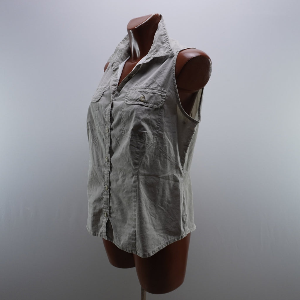 Camiseta de Manga Corta Columbia para Mujer Usada - Beige, XL