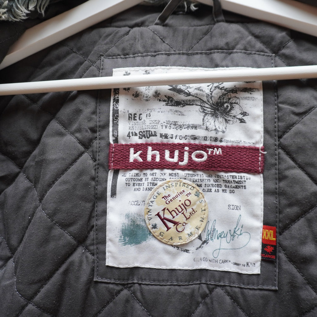 Parka Khujo para Hombre Usada - Gris, XXL