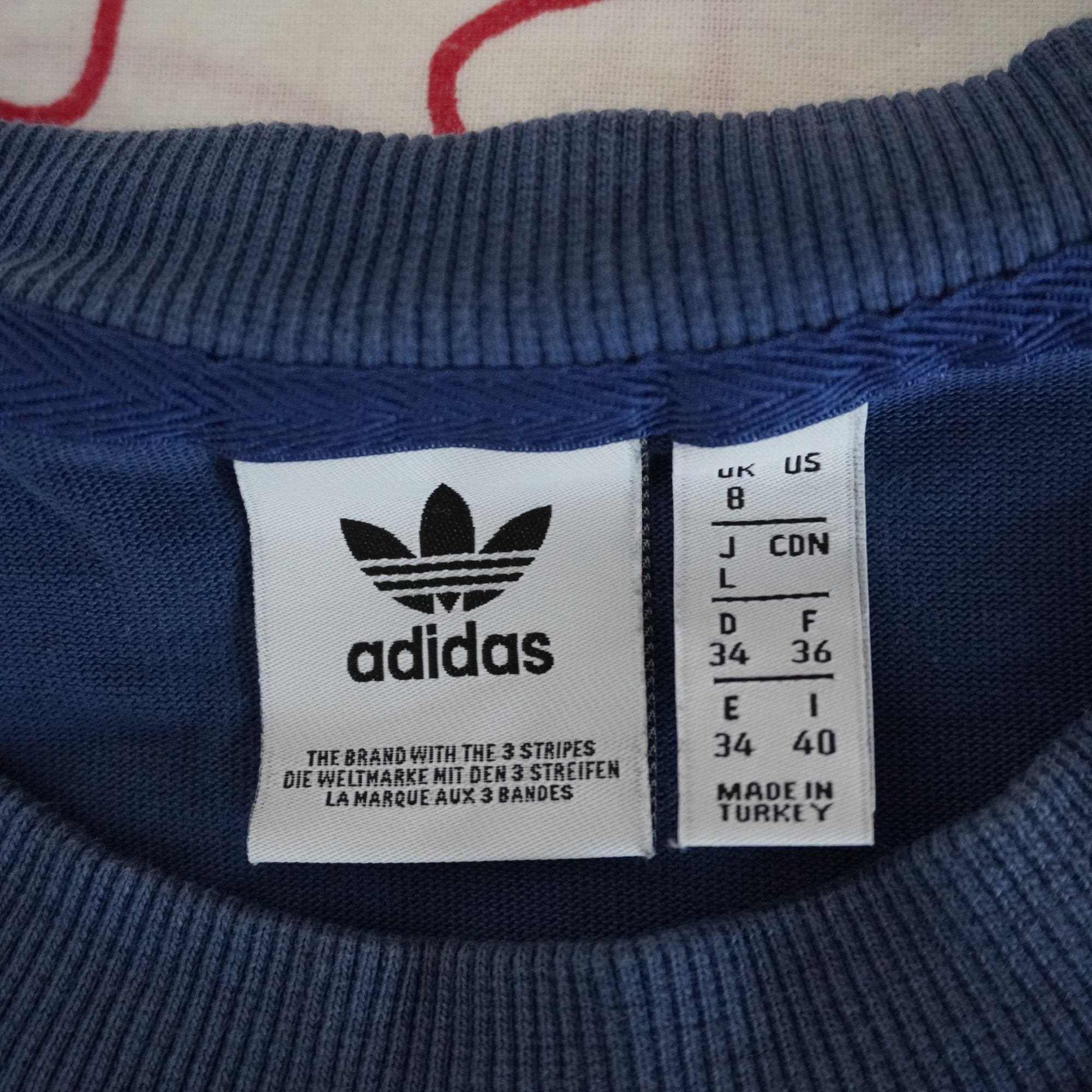 Camiseta de Manga Corta Adidas para Mujer Usada - Azul, S