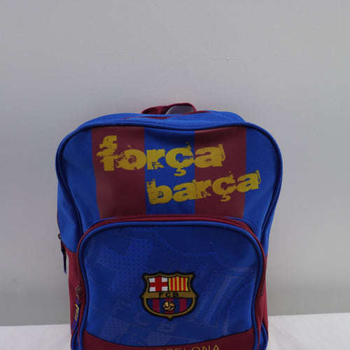 Mochila Barcelona hombre azul usado buen estado