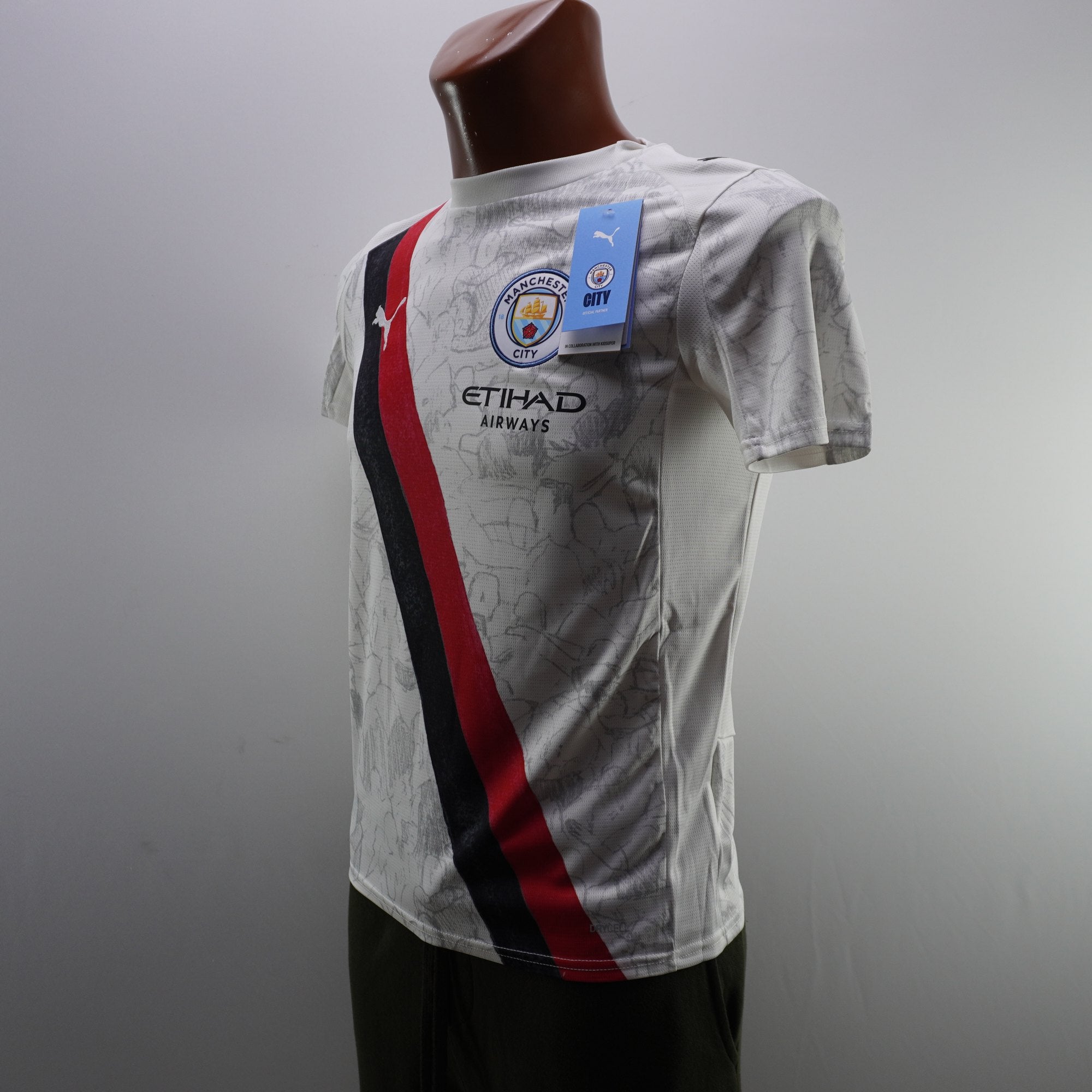 Camiseta de Manga Corta Puma Manchester para Otros - Blanca, Talla 164, Usada en Buen Estado