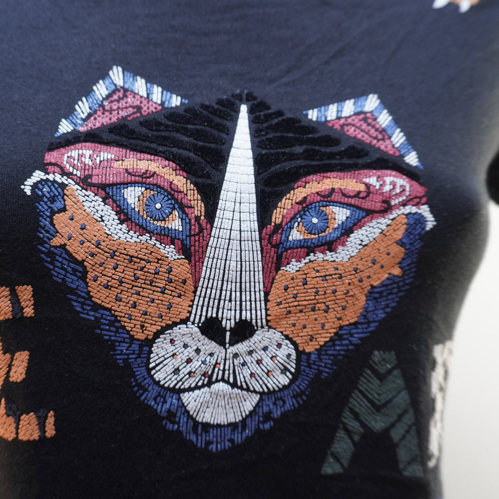 Camiseta Desigual para Mujer Usada - Negra, S