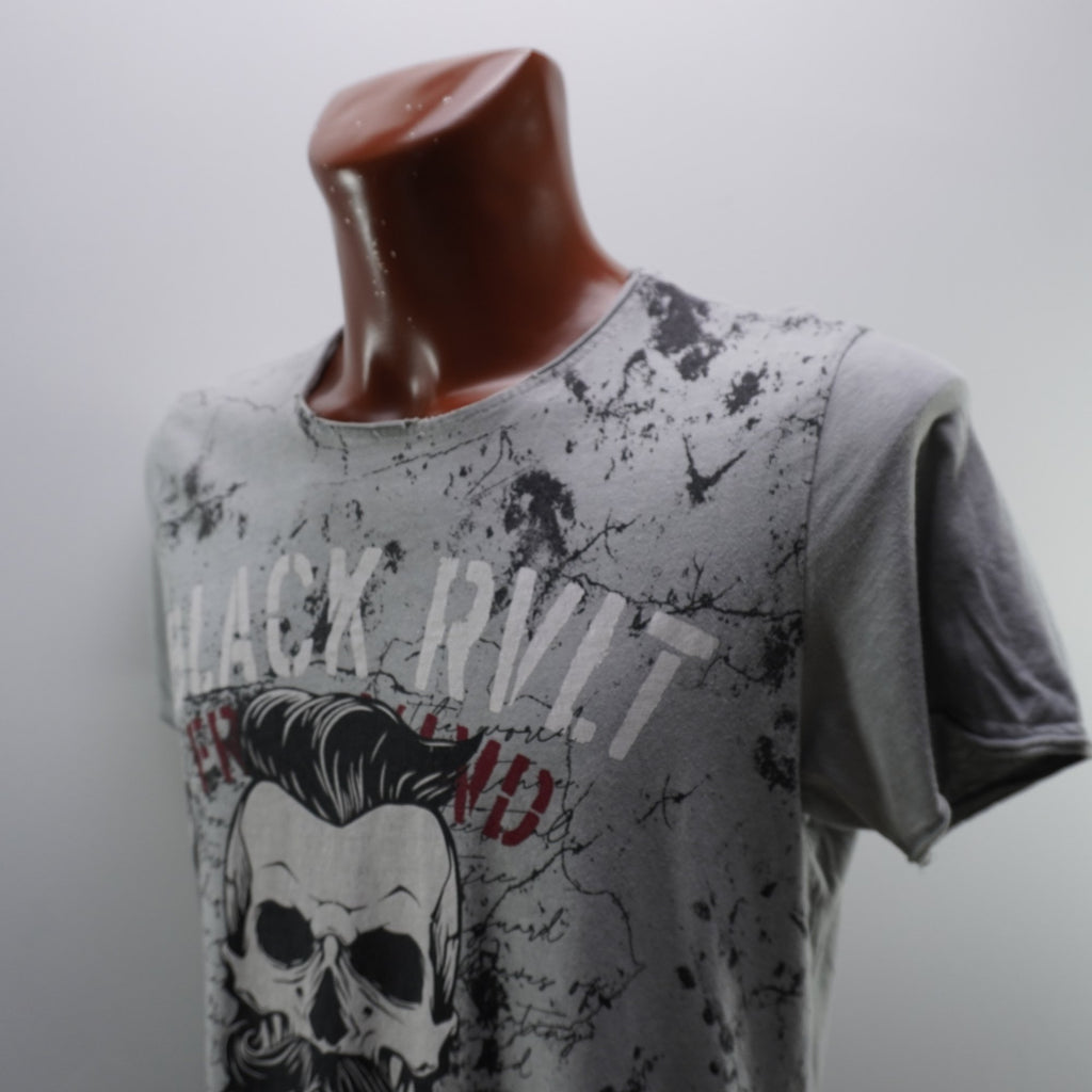 Camiseta de Manga Corta Much More para Hombre Usada - Gris, M