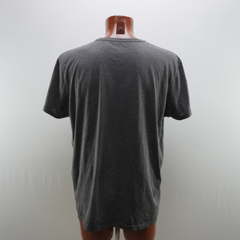 Camiseta de Manga Corta Alpha Industries para Hombre Usada - Gris, XXL